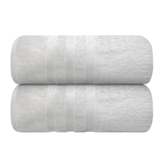 Turkwell Luxury Bath Sheets Towels Set, 100% Combed Cotton, 35x70 in, Extra Large White Bath Towels Set of 2